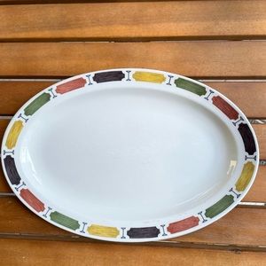 Small vintage midcentury serving platter MCM